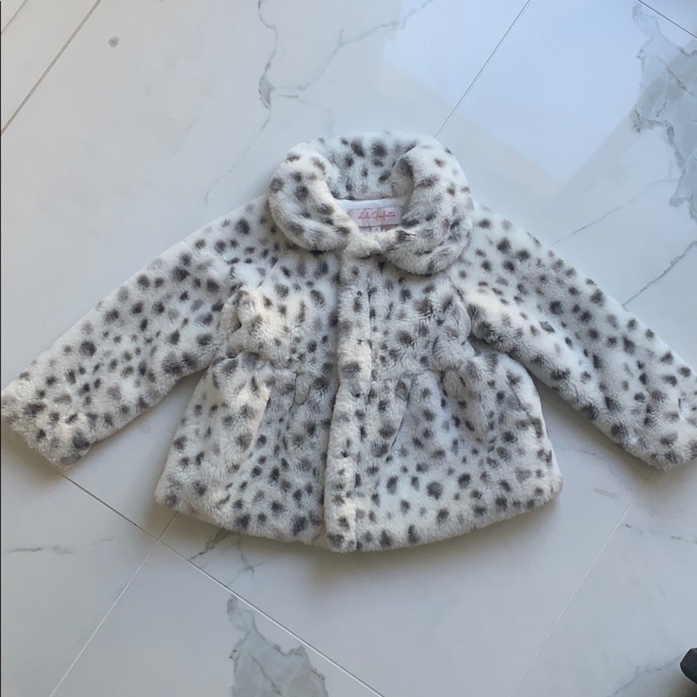 Lili Gaufrette faux fur coat size 3